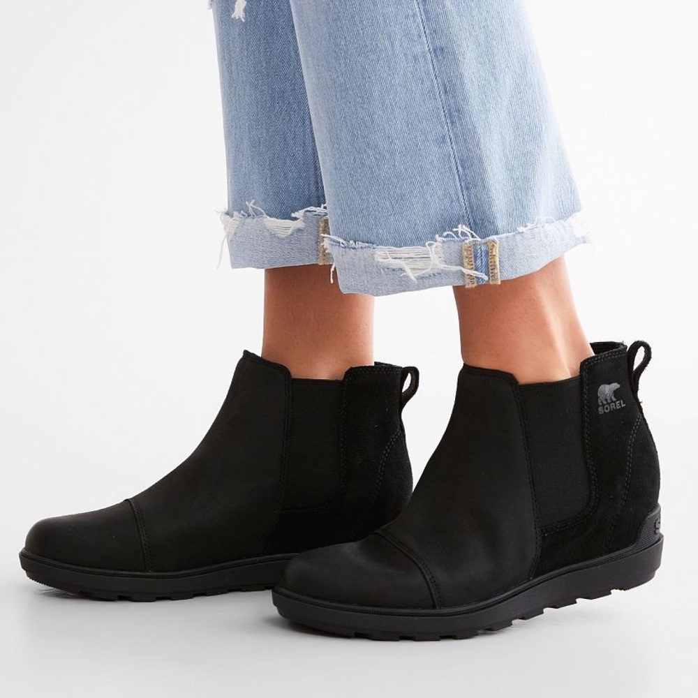 NWT SOREL Evie II Leather Ankle Boot